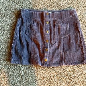 Purple Corduroy Skirt
